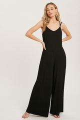 Bare Grace Crossback Jumpsuit - Black FINAL SALE