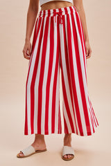 Patriot Chic Stripe Pants - Red