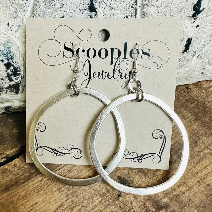 Rings and Hoops Earrings - Silver