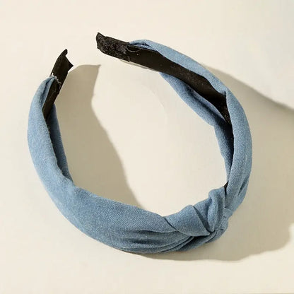 Vintage Denim Knot Headband