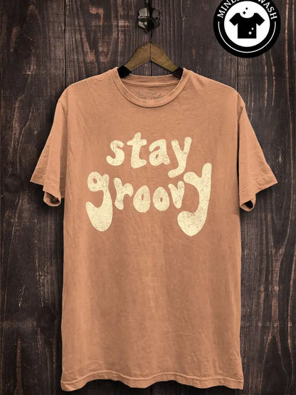 Stay Groovy Graphic Tee - EOS Final Sale
