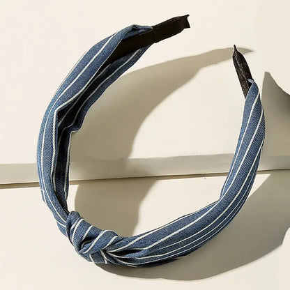 Vintage Denim Knot Headband