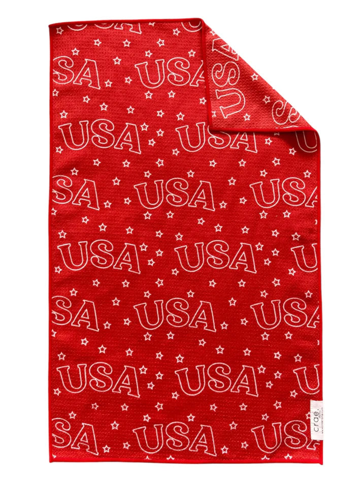 Crae Home: USA: Double-Sided Hand Towel *Final Sale*