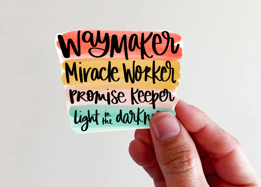 Waymaker Vinyl Sticker – Re-Fabbed Boutique