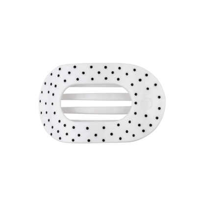 Polka Dot Party Flat Round Hair Clip - Medium
