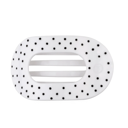 Polka Dot Party Flat Round Hair Clip - Large