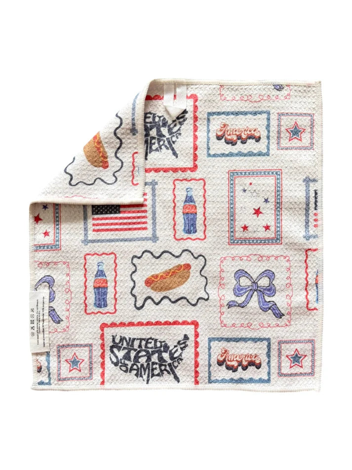 Crae Home: xoxo, USA: Double-Sided Washcloth *Final Sale*